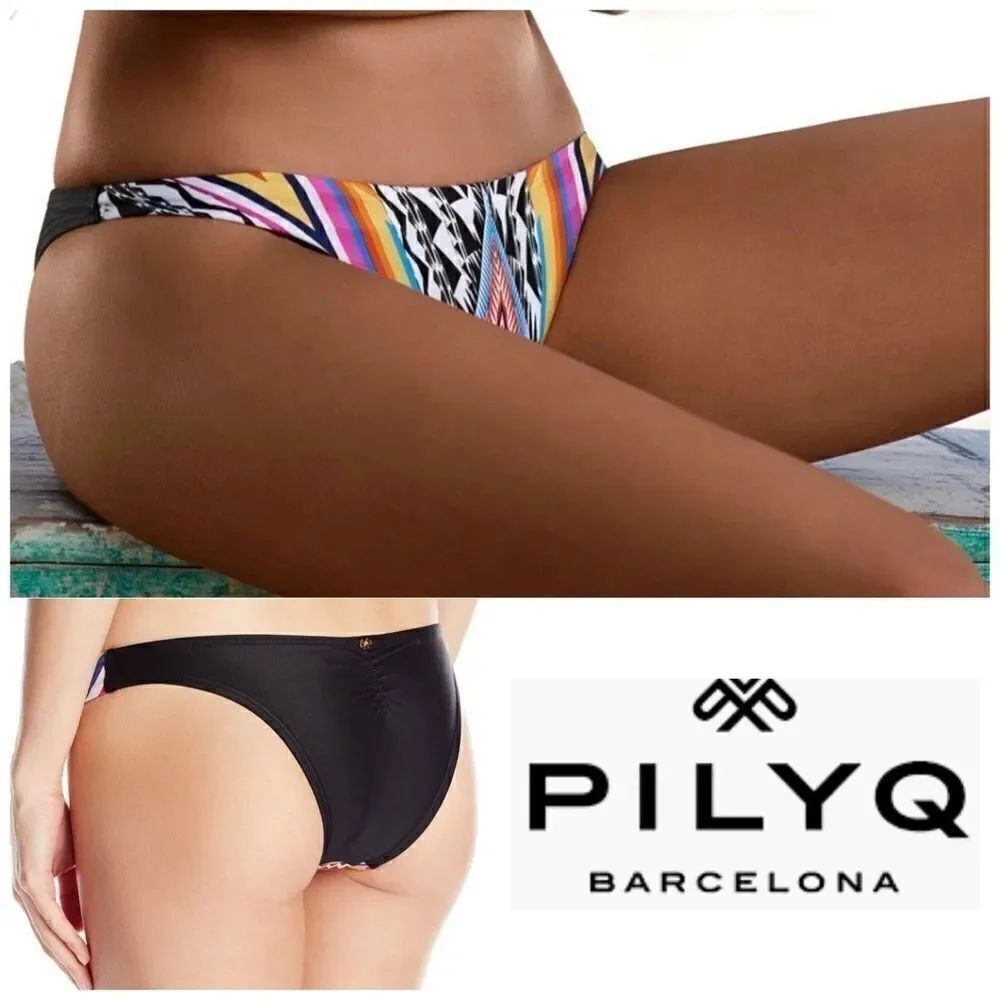 PILYQ Inca basic teeny bikini bottoms. Medium